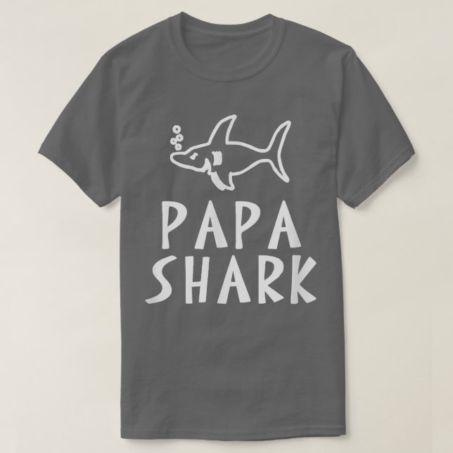 Camiseta Papa Shark (Frente do Design)