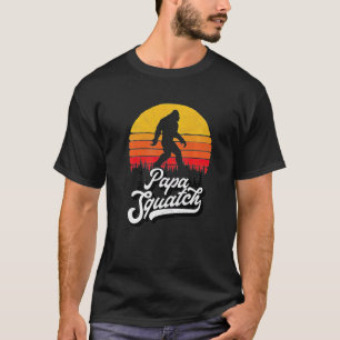 Camiseta Papa Squatch Engraçado Pai Pé Grande Dia de os pai