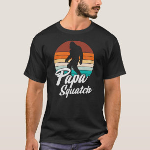Camiseta Papa Squatch Engraçado Vintage Sasquatch Pais Lega