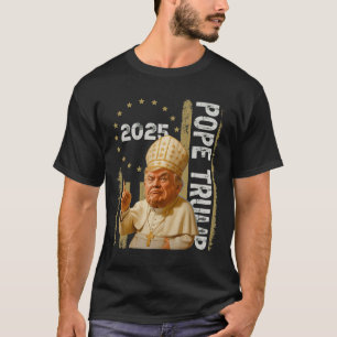 Camiseta Papa Trump Engraçado Trump Vaticano Cristão Retro 