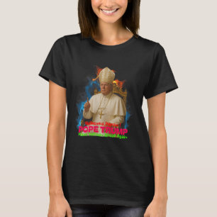 Camiseta Papa Trump Engraçado Trump Vaticano Cristão Retro