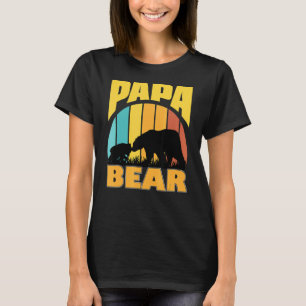 Camiseta Papa Urso 2 Cubos Papá Urso Gêmeo Papá Miúdo