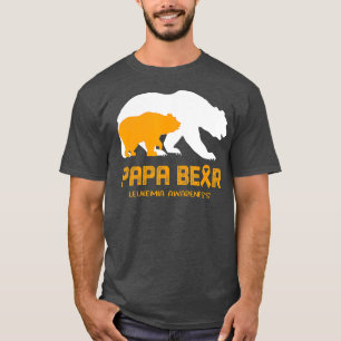 Camiseta Papa Urso Apoio LEUCEMIA Sensibilização