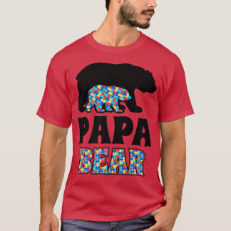 Camiseta Papa Urso Autismo Prêmio de Consciência