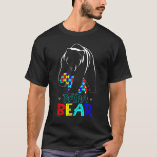 Camiseta Papa Urso Autismo Presentes para Autismo Pai Lo