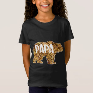 Camiseta Papa Urso Cheetah Leopard Imprima Pai Padre Gi