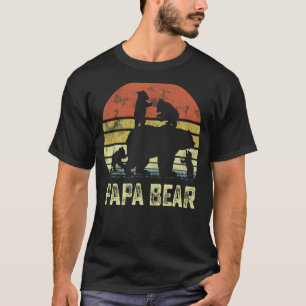 Camiseta Papa Urso Correspondente Família Cub 4 crianças Di
