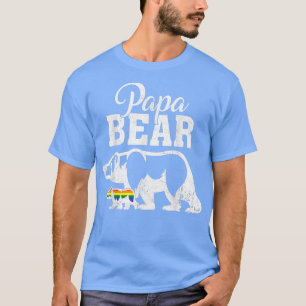 Camiseta Papa Urso Orgulho gay Arco-Íris Sinalizador LGBT P