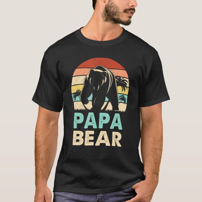 Camiseta Papa Urso Pai Correspondendo A Pai (Frente)