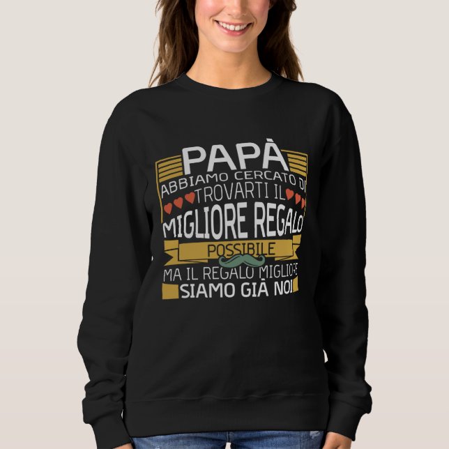 Camiseta Papa We Tried  Italian Dad Quote Father's Day (Frente)