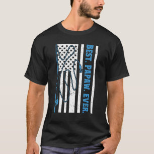 Camiseta Papaça de Mens - Pesca de Bandeira Americana Vinta