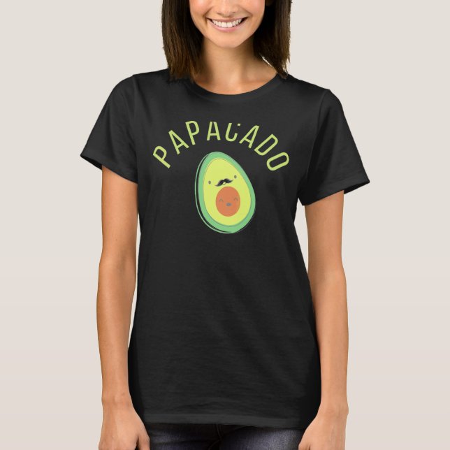 Camiseta Papacado Um Pai Avocado Com Filho (Frente)