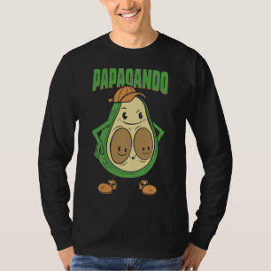 Camiseta Papacado Vegan Pai Fruta Dia de os pais Avocado Am