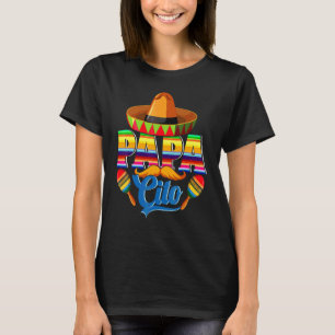 Camiseta Papacito Cinco De Mayo Para Homens Pai Partido Méx