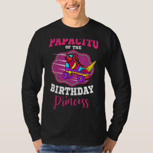 Camiseta Papacito Do Aniversário Princesa Roller Skates Sk