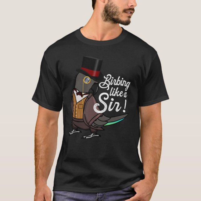 Camiseta Papagaio A Apontar Como Senhor Eu Refiro-Me A Papa (Frente)