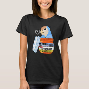 Camiseta Papagaio Antidepressivo Bonito, Eu Peach encarava
