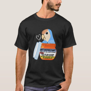 Camiseta Papagaio Antidepressivo Bonito, Eu Peach encarava 