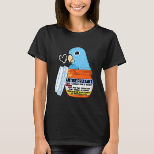 Camiseta Papagaio-Antidepressivo Bonito I Azul