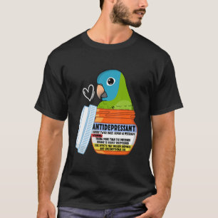 Camiseta Papagaio-Antidepressivo Bonito I Conure com Coroa 