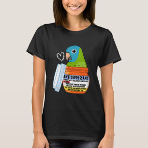 Camiseta Papagaio-Antidepressivo Bonito I Conure com Coroa 