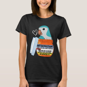 Camiseta Papagaio-Antidepressivo Cortado I Paquim Azul Monk