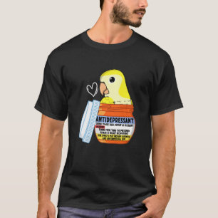Camiseta Papagaio-Antidepressivo Cortado I periquito-de-mac