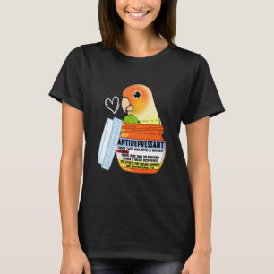 Camiseta Papagaio Antidepressivo Fofo I Bochecha Verde Abac