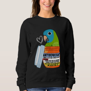 Camiseta Papagaio Antidepressivo Fofo I Conuro de Coroa Azu