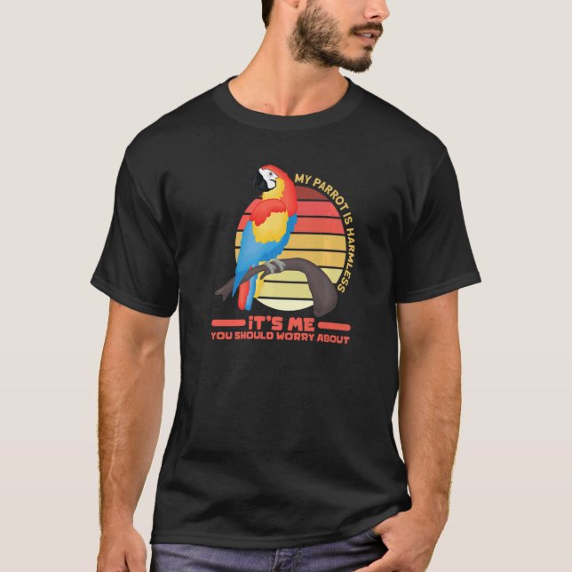 Camiseta papagaio aspas mãe pai (Frente)