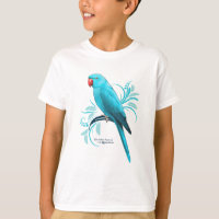 Papagaio azul de Ringneck do indiano