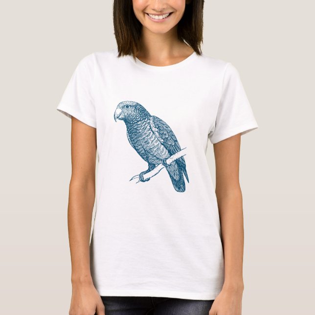 Camiseta Papagaio - Azul Oceano (Frente)
