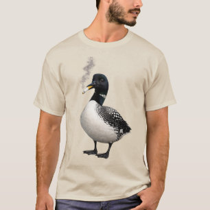 Camiseta papagaio canadense idiota comum mergulhão meme de