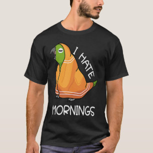 Camiseta Papagaio Cansado Odeia Manhãs Amarelo Sequestrado