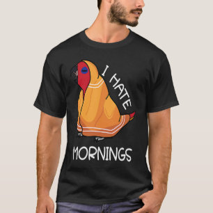 Camiseta Papagaio Cansado Odeia Manhãs Eu Sou Uma Mulher Ec