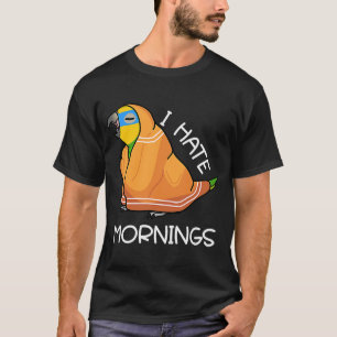 Camiseta Papagaio Cansado Odeia Manhãs Na Amazônia Alada La