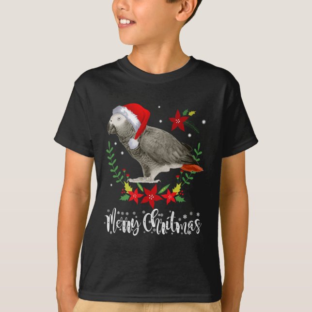 Camiseta Papagaio-Cinza africano (Frente)
