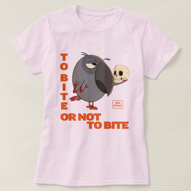 Camiseta Papagaio-Cinza africano Amleto (Frente do Design)