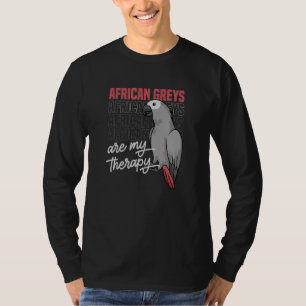 Camiseta Papagaio-Cinza Africano Como Pássaro