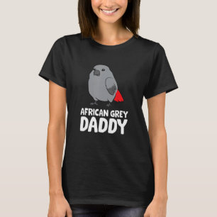 Camiseta Papagaio-Cinza africano-Pai-de-pássaro