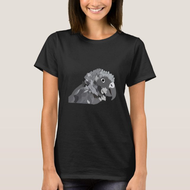 Camiseta Papagaio Cinzento Africano (Frente)