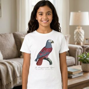 Camiseta Papagaio Cinzento Africano Fator Vermelho Psittacu
