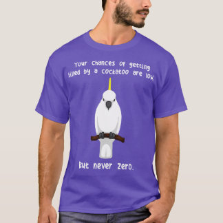 Camiseta Papagaio Cockatoide Sulphurcrested Nunca Zero