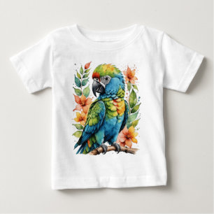 Camiseta Papagaio-colorido