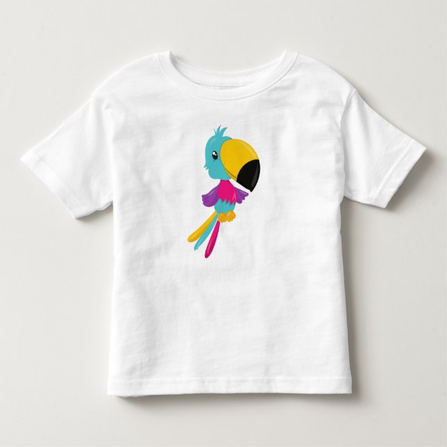 Camiseta Papagaio Colorido, Papagaio Gelado, Papagaio Tropi (Frente)
