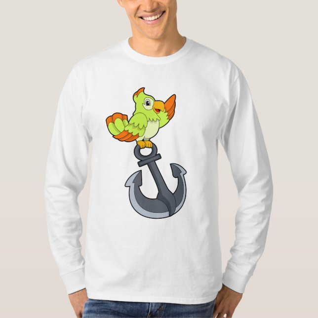 Camiseta Papagaio com Âncora (Frente)