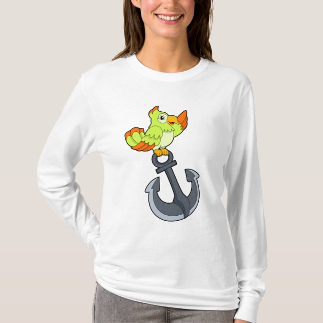 Camiseta Papagaio com Âncora (Frente)