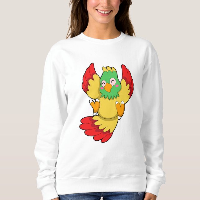Camiseta Papagaio com Cabeça Verde (Frente)