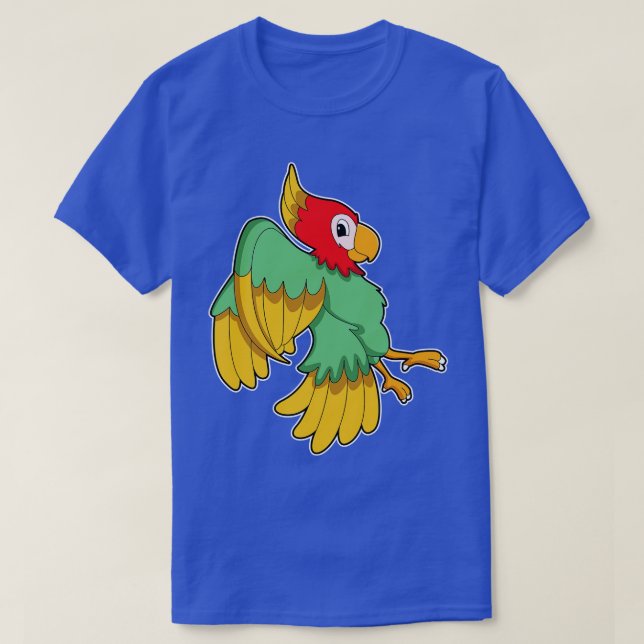 Camiseta Papagaio com cabeça vermelha (Frente do Design)