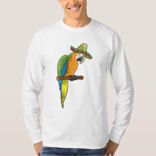 Camiseta Papagaio com chapéu de palha